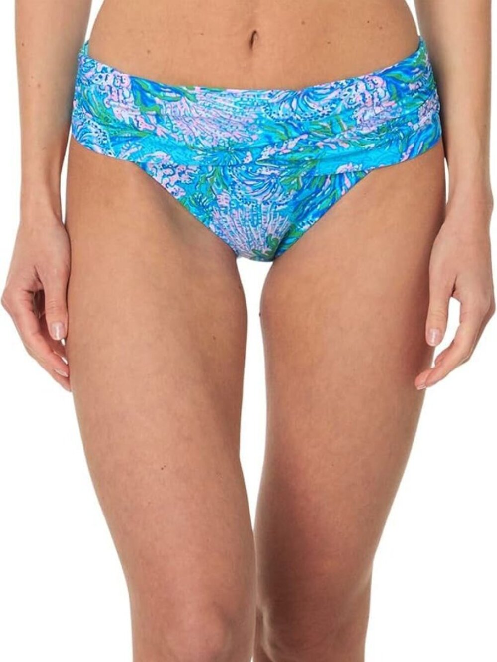 NWT Lilly Pulitzer Lagoon Sarong Hipster Bottom Las Olas Aqua Sz 16